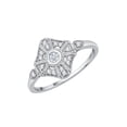 thumbnail image 1 of Diamond Fashion Ring in 14K White Gold (1/6 cttw) (I-Color, SI3/I1 Clarity) (Size-5), 1 of 2