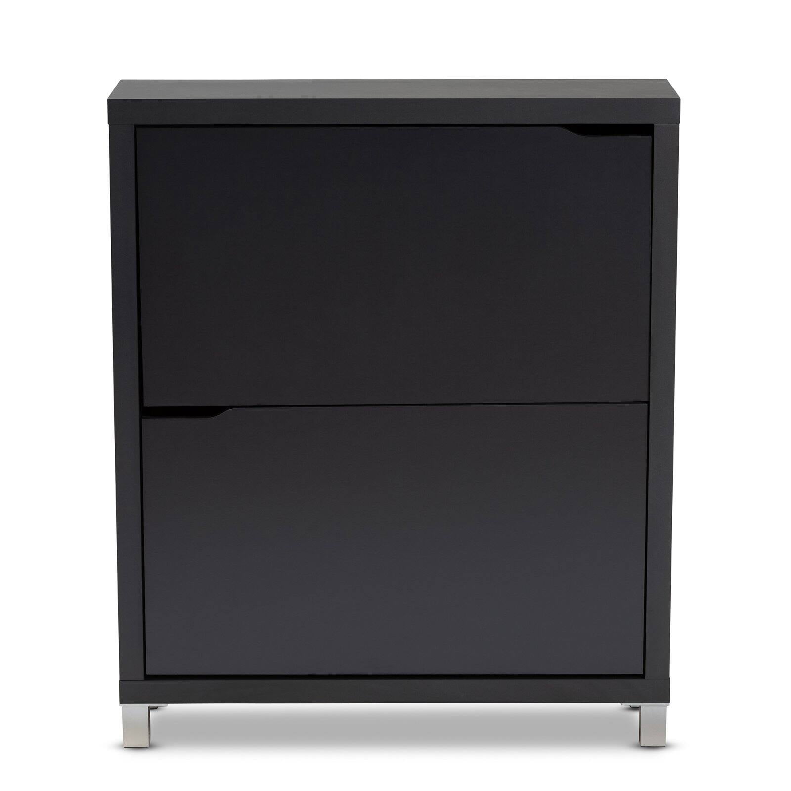 Free Shipping Baxton Studio Simms Modern Shoe Cabinet in White Walmart