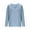 Blue, variant on Womens Cotton Linen Tops V Neck Casual Tunic Loose Fit Basic Shirts Comfy Solid Blouses Spring Fall Trendy Tops