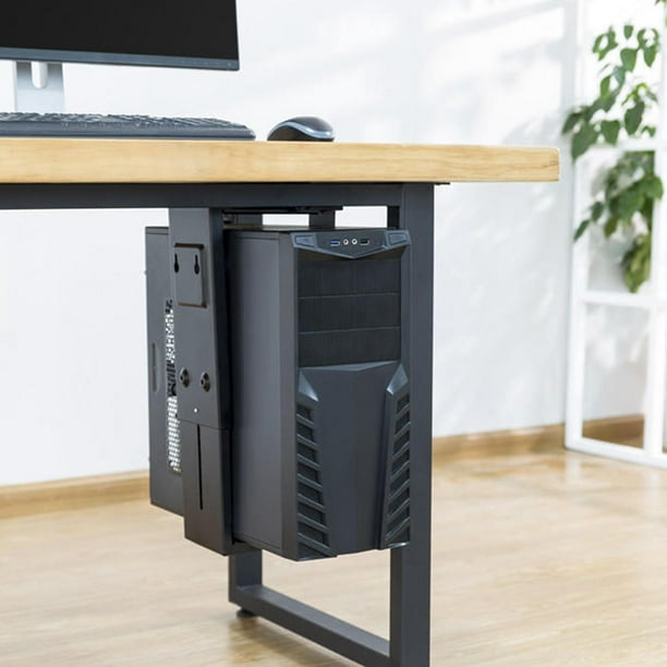 Support de tour de PC 1pc, support hôte de bureau, support d'imprimante  avec roulettes, étagère de support de pc au sol, adapté à la plupart des  hôtes PC