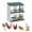 Green-4, variant on 4 Compartment Nesting Boxes for Chickens, Chicken Nesting Box to Protect Eggs, Chicken Laying Boxes, Easy to Clean and Install