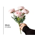 thumbnail image 3 of Giyblacko Artificial Ferns Fake Plants 5 Head Peony Simulation Flower Small Bouquet Of Flowers Living Room Table Decoration Home Decoration Wedding Decoration, 3 of 9