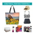 thumbnail image 6 of Salouo Horse Sunflowers for Tote Bag for Women - Shoulder Shopping Bag Handbag Hobo Bags Casual Handbags Big Capacity Shopping Work Bag for Travel & Work, 6 of 8