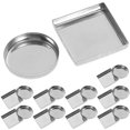 thumbnail image 2 of 30pcs Empty Metal Pan Round Square Empty Pan for Eyeshadow Palette Makeup Palette, 2 of 8