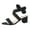 Black, variant on Women's Chunky Sandals Platform Block Bow Heels with Adjustable Buckle Stylish Comfortable Shoes for Daily Wear Party Events Black Size 8