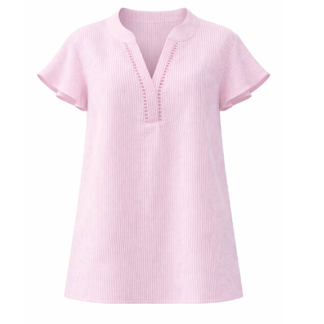 Blusa George para Mujer, Manga Corta Rosa Talla Eg