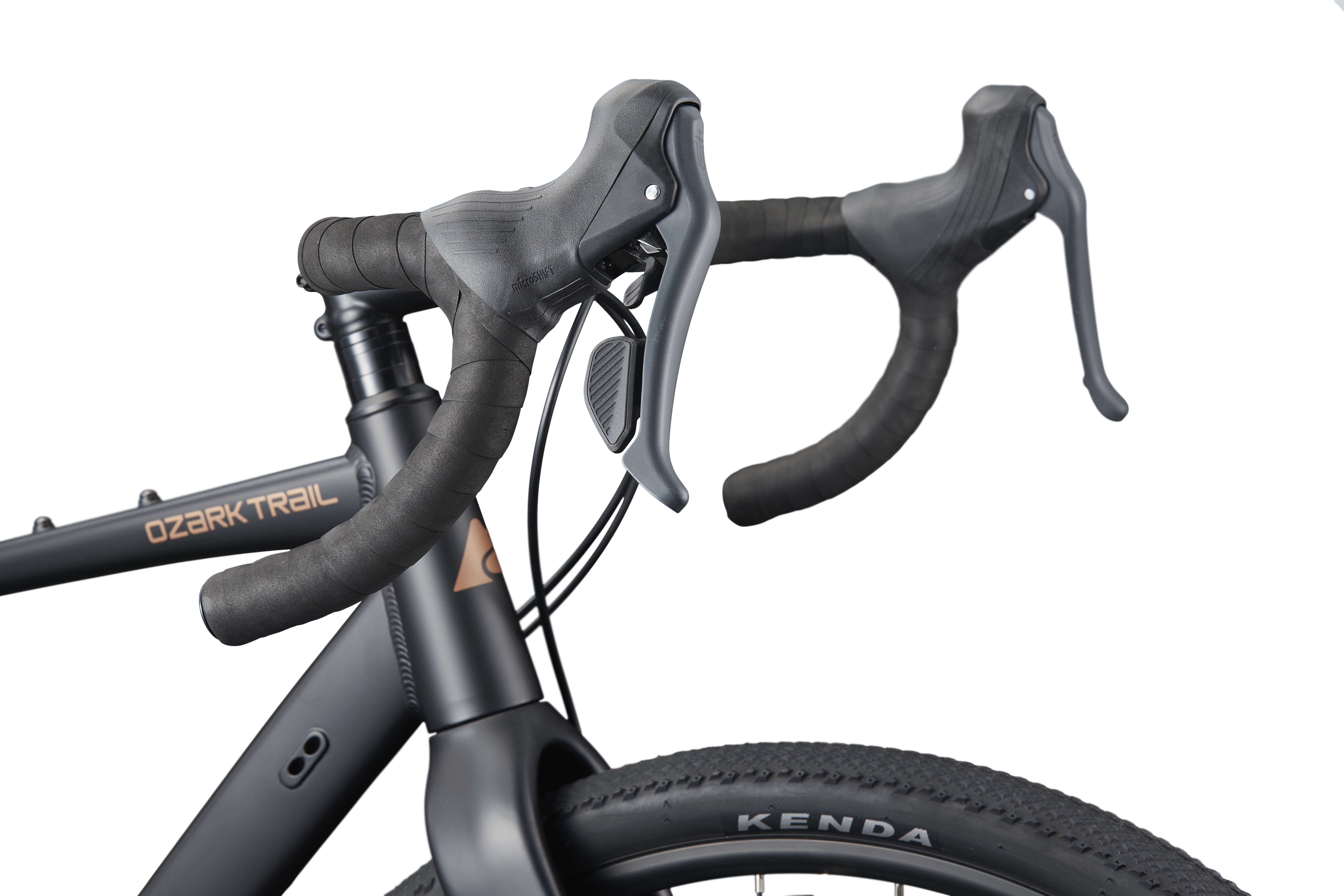 Ozark Trail G.2 Rebel Drop Bar Gravel Bike, 700C Wheels, Small Frame, Fits Riders 5'0" - 5'6", Black, Adult