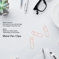 thumbnail image 3 of Clip Papier, 66Pcs Noir Métal Stylo Clips Trombones Polyvalents pour la Classification des Fichiers, 3 of 8