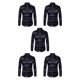 thumbnail image 3 of Minnieouse Camisa transpirable para hombre Satén con mangas largas - Trabajo Boda o hogar Camisa para hombre Formal Manga larga Grande negro XL Type2 NO2, 3 of 6