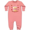 thumbnail image 2 of Inktastic Strawberry First Birthday Cake Baby Fleece Romper, 2 of 4