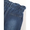 thumbnail image 4 of Baby Girl Cat Scratch Dual Pocket Paperbag Waist Tapered Jeans, 4 of 4