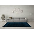 thumbnail image 3 of Ahgly Company Indoor Rectangle Abstract Light Blue Modern Area Rugs, 6' x 9', 3 of 4