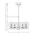 thumbnail image 3 of Shauna 22 in. 5-Light Indoor Matte black and Brass Finish Chandelier with Light Kit, 3 of 7