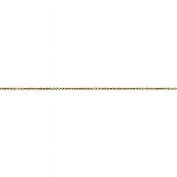 Primal Gold 14 Karat Yellow Gold 0.75mm Solid Polished Cable Chain