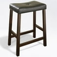 thumbnail image 3 of Pemberly Row 24" Solid Wood Counter Stool in Mahogany (Set of 2), 3 of 7