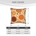 thumbnail image 2 of Velvet Rimmed Pillowcase Is Not Easy To Open Line Deformation Invisible Zipper Opening And Closing Only Pillowcase Does Not Contain Pillow Core Thanksgiving Pie Pattern 16"X16", 2 of 8