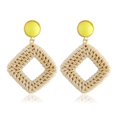 thumbnail image 2 of 5 pares de aretes largos con borlas, aretes colgantes bohemios hechos a mano para mujeres y niñas, aretes llamativos con cuentas hechos a mano, 2 of 5