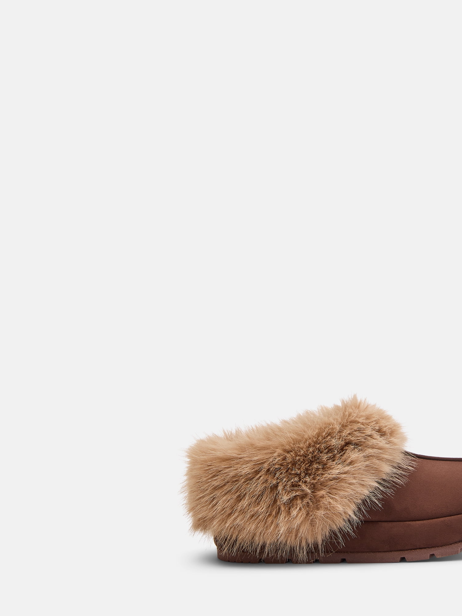 Joyspun Women's Faux Fur Slipper Booties