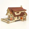 thumbnail image 1 of 3D Wooden Cabin Model Puzzle Kit - Laser Cut DIY Handcraft Assembly Educational Toy - Develops Problem-Solving Skills, Enhances Creativity, and Fosters Patience, 1 of 5