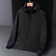 thumbnail image 3 of Vedolay Jacket for Men Long Sleeve Loose Cardigan Cover up Cardigan Clothes Black,2XL, 3 of 3