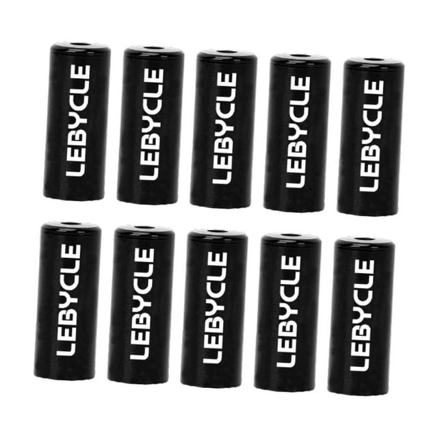 koolsoo 10 Pieces Bike Brake Cable End Cap 5mm Parts Road Bikes Brake Cable End Tips Black