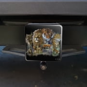 Lion Tiger Snow Leopard Big Cats Tow Trailer Hitch Cover Plug Insert