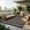 8*10ft-Black coffee, variant on Outdoor Rug 9x18 Waterproof for Patio, Reversible Outdoor Plastic Straw Rug, Wallpaper Flower Indoor Outdoor Mat Carpet for RV, Camping, Deck, Backyard, Picnic, NavyWhite