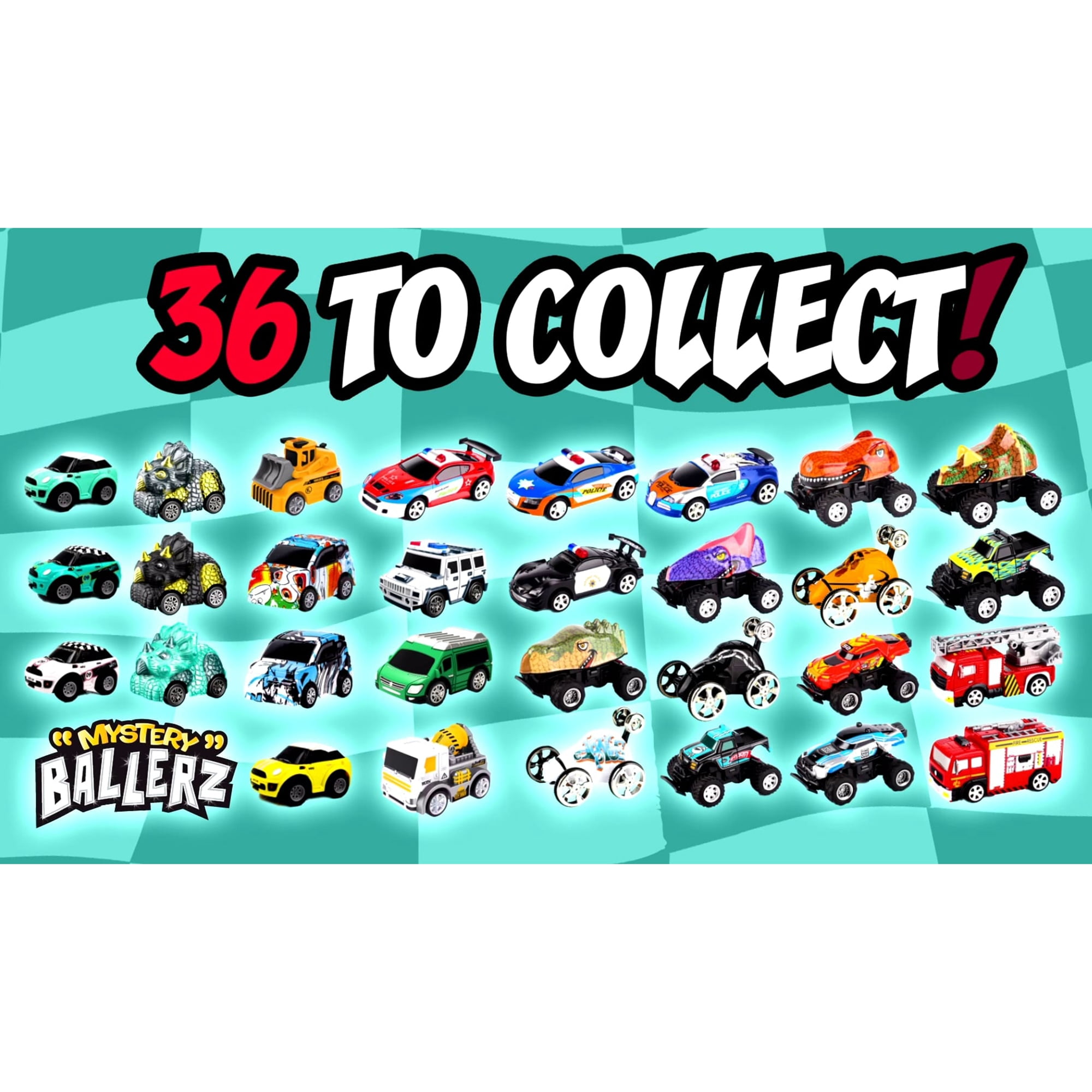 HST: Mystery BallerZ - R/C Surprise Vehicle Ball - Collectible Remote Conrolled Vehicle in Each Ball, 36 Randomly Assorted Styles, Color & Style Vary