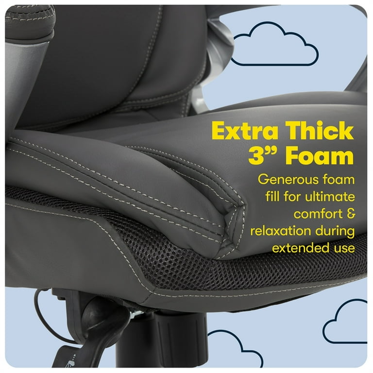 Serta AIR Health Wellness Eco friendly Bonded Leather Executive