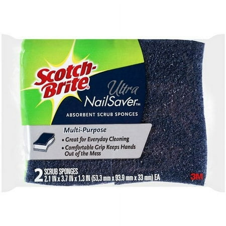 Scotch-brite Scotch Brite Mp Nail Saver Sponge 2ct