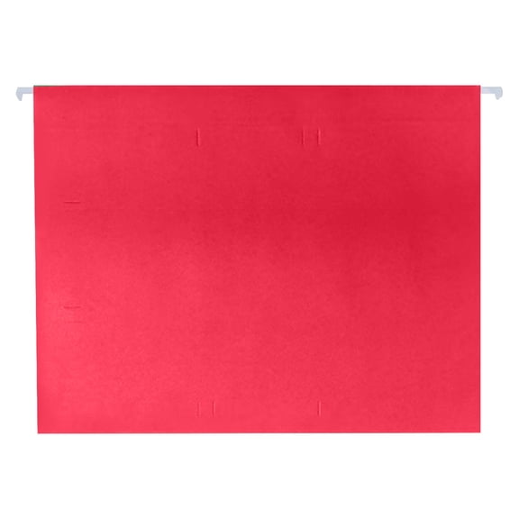 Hanging File Folders, 1Pc File Folders Hanging with Tabs, Letter Size Hanging File Folders with 1/5-Cut Tabs for Cabinet Drawer Paper Management Red