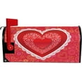 thumbnail image 2 of Love Heart Valentines Day Mailbox Covers Magnetic Mothers Day Mailbox Cover Standard Size 18" X 21" Mailbox Wraps Post Letter Box Cover Home Garden Decorations, 2 of 5