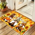 thumbnail image 4 of Zawou Fall Welcome Mat, Pumpkin Pattern Indoor Entryway Soft Door Mat, Ultra Thin Non-Slip Washable Runner Rug for Hallway, Kitchen, Front Door, Seasonal Autumn and Thanksgiving Decor, 4 of 7