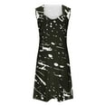 thumbnail image 4 of Zekutng Dresses for Women Printed Elegant Casual Style V-Neck Dress with Strap,Sizes S-2XL, 4 of 5