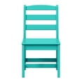 thumbnail image 5 of WestinTrends Ashore Outdoor HDPE Patio Classic Armless Dining Side Chair, Turquoise, 5 of 9