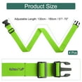 thumbnail image 2 of Uxcell 4 Pcs Correás de Equipaje para Maletas, Correa de Conexión de Equipaje Ajustable con Hebilla para Maleta, Accesorios de Equipaje para Conectar Bolsa de Maleta, Verde Hierba, 2 of 7
