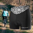 thumbnail image 3 of Pantalones cortos de ciclismo Sunnimix con Almohadilla de Gel Grueso 3D para mujer transpirable Blanco XL, 3 of 8