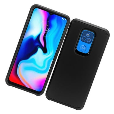 Case for Motorola Moto G Play 2021 Armor Dual Layer 2 in 1 Hard Shockproof TPU Silicone Hybrid Protection Slim Cover for Moto G Play '21 by Xcell - Black