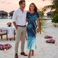 thumbnail image 3 of Psesaysky Wolf Camo American Flag Couples Matching Outfit Guest Patriotic Dress Shirts for Couples Mens Button Up Shirts Match Bodycon Dress Sexy Pencil Long Dress for Party, 3 of 6