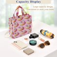 thumbnail image 5 of FORMRS Womens Corduroy Tote Bag Crossbody Shoulder Handbag with Pocket, Light Pink Doughnuts, 5 of 7