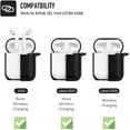 thumbnail image 4 of Coffea Protective Silicone Case with Keychain for AirPods 1 & 2 (Front LED Not Visible) (Black), 4 of 7