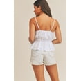 thumbnail image 3 of SADIE & SAGE SUGARLOAF FRONT TWIST PEPLUM CAMI TANK Medium, 3 of 3