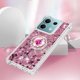 thumbnail image 5 of Funda para Xiaomi Redmi Note 13 5G con Brillo Líquido Flotante, Purpurina, Parachoques y Anillo Giratorio Soporte, 5 of 5