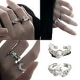 thumbnail image 2 of tegongse High Quality Metal Adjustable Open Rings with Exquisite Craftsmanship Unique Sun and Moon Rings for Fashion Enthusiasts, 2 of 12
