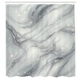 thumbnail image 4 of Ambesonne Grey Shower Curtain, Modern Marble Print Star Lines, 69"Wx84"L, Pale Purpleblue Pearl, 4 of 4