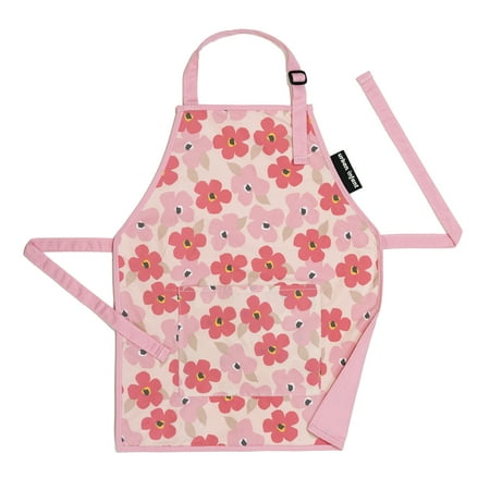 

Urban Infant Little Helper Kids Apron – Pocket and Adjustable Strap - Cooking Baking Crafts Art Gardening - Toddler Children Boys and Girls - Machine Washable - Poppies