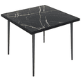 thumbnail image 1 of Outsunny Table à Manger d'Extérieur pour 4, Table à Manger Carrée pour Patio, Noir, 1 of 10