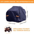 thumbnail image 5 of Unique Bargains ATV Cover for Polaris Sportsman 850 Waterproof 4 Wheelers Quad Cover Outdoor Sun Rain Storage Protection 210D-PU 215x121x129cm Navy Blue, 5 of 5