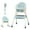 Green, variant on PUEDO 4-in-1 Baby High Chair Portable Toddler Dining Chairs Eat & Play Convertible Highchair with Adjustable Tray, Brown
