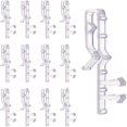 thumbnail image 1 of 16 Pcs Hidden Blind Clips 2 inch Hidden Channel Valance Clips Clear Plastic Valance Retainer Clips for Home Window Blinds, 1 of 4